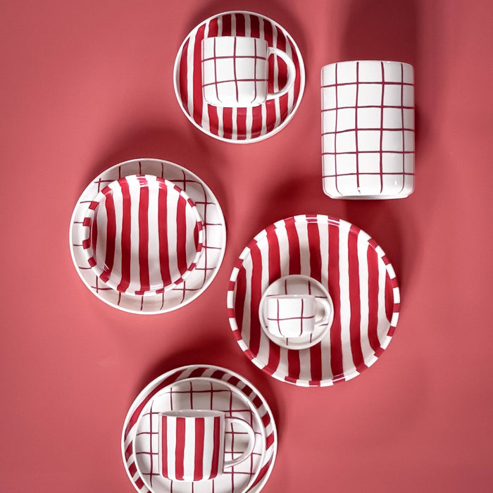 Becher Grid - tramonto red