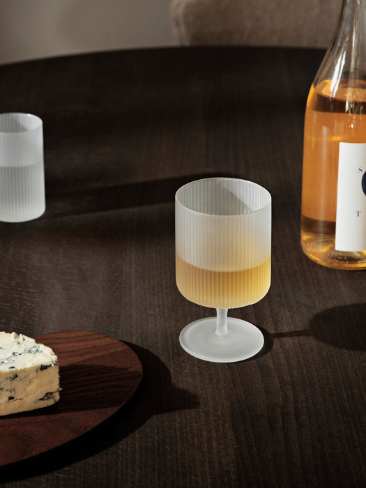 Ripple Frosted Weingläser 2er Set - Wine Glasses