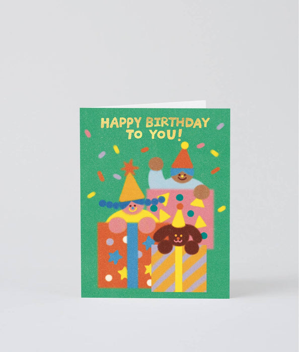 Happy Birthday / WRAP Grußkarte Geburtstag