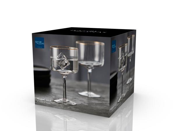 Gin & Tonic Glas Palermo gold 42cl