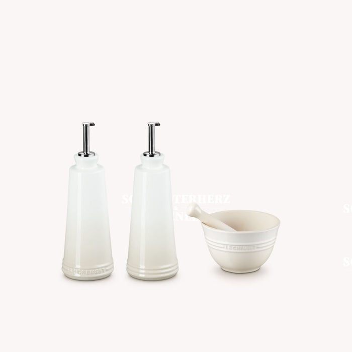 Aktions Set Essig & Ölflasche und Mörser