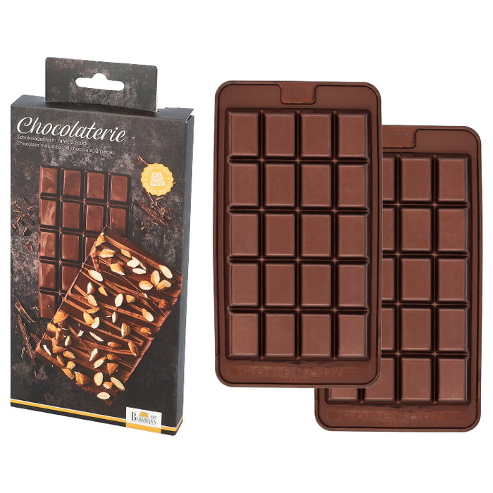Chocolaterie Silikonform 2-tlg, verschiedene Motive