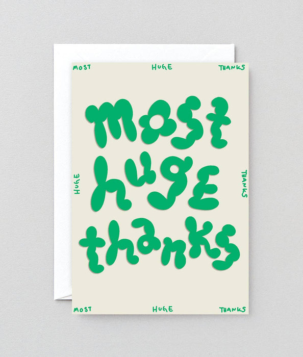 Grußkarte - Most Huge Thanks