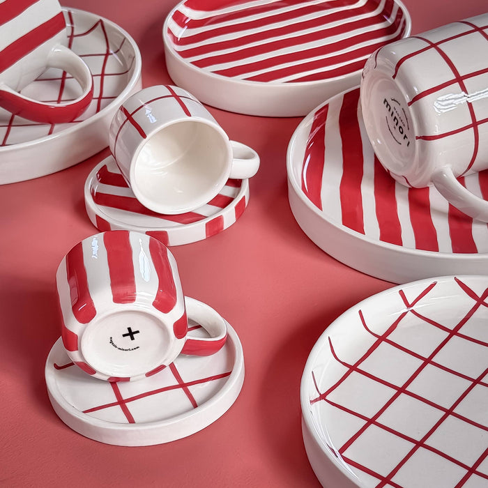 Vase Grid - tramonto red