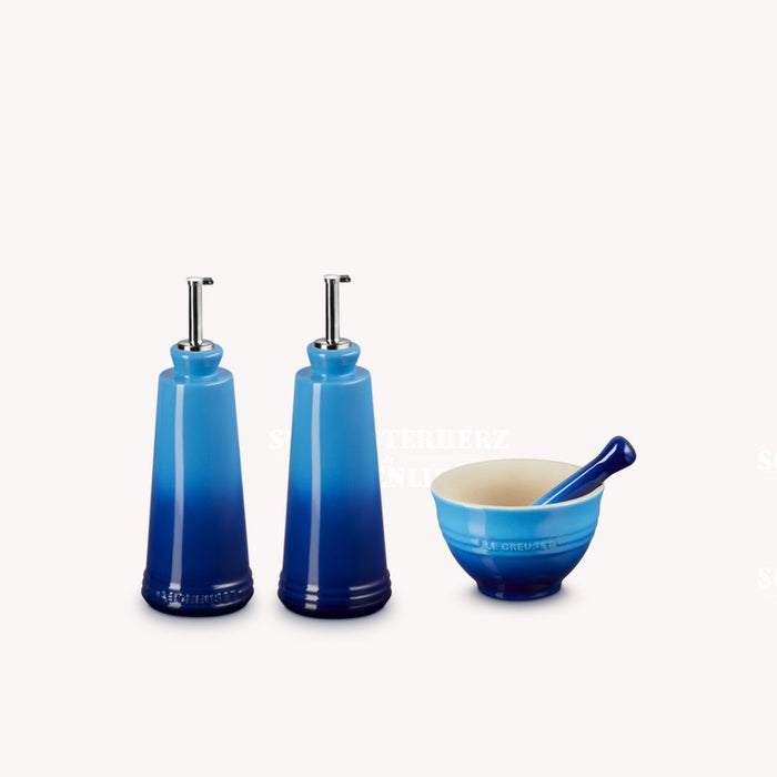 Aktions Set Essig & Ölflasche und Mörser