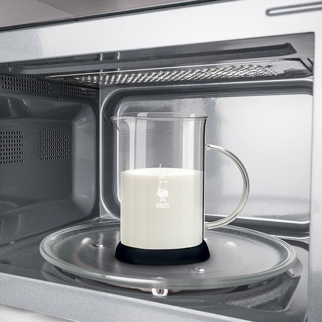 Cappuccinatore Milchaufschäumer aus Glas 6 TA für die Mikrowelle