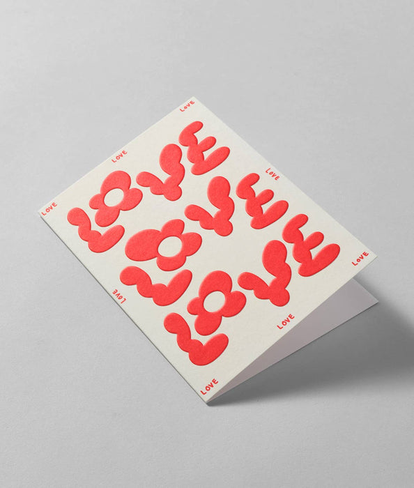 Grußkarte - Love Love Love