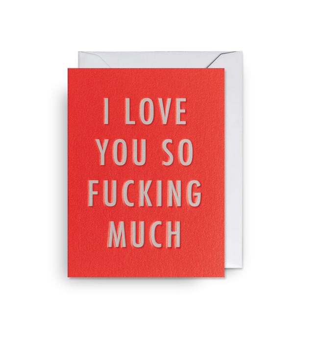 I Love You So Fucking Much Mini Card
