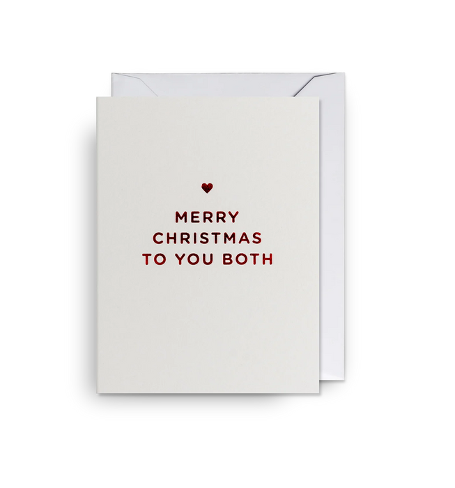 Grußkarte Weihnachten - Merry Christmas to you both