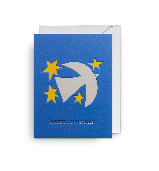 Grußkarte Weihnachten - Dove Merry Christmas