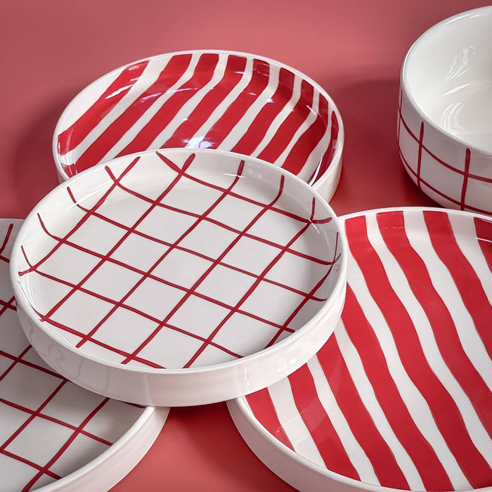 Becher Grid - tramonto red
