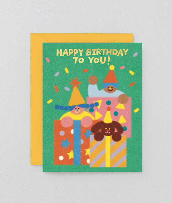 Happy Birthday / WRAP Grußkarte Geburtstag