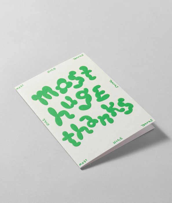 Grußkarte - Most Huge Thanks