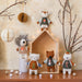 Ava & Yves Mini-Kuscheltier Fuchs mit Schneemannpulli und Rucksack