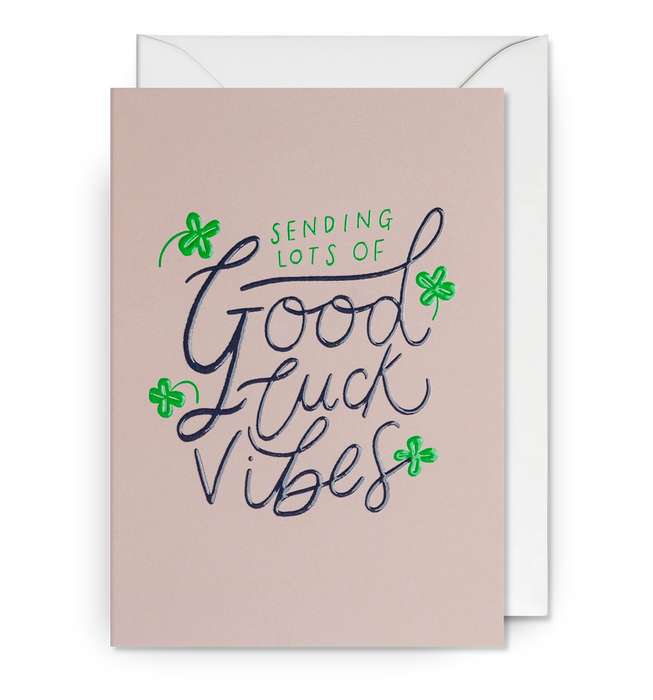 Grußkarte - Good Luck Vibes by Jessica Smith