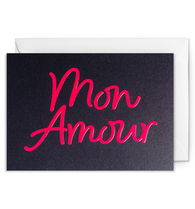 Grußkarte - Mon Amour