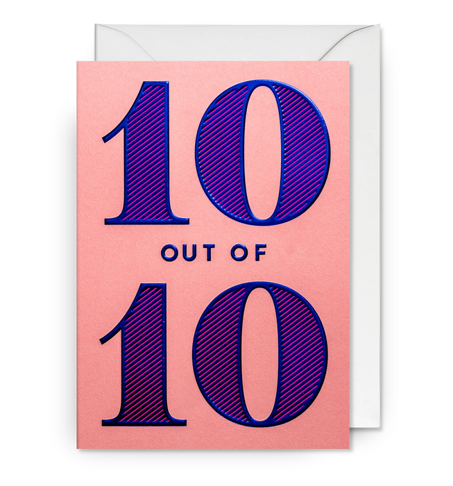 Grußkarte - 10 out of 10
