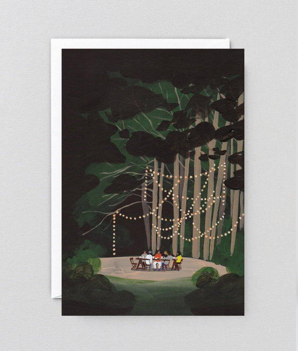 Kunstkarte „Abendessen im Wald“