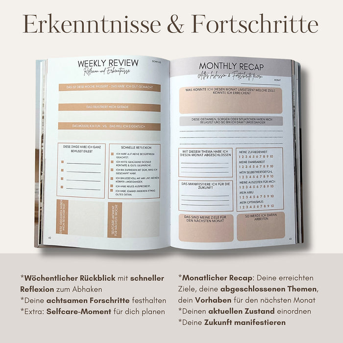 Herz & Seele Journal : Achtsamkeits- und Dankbarkeitstagebuch