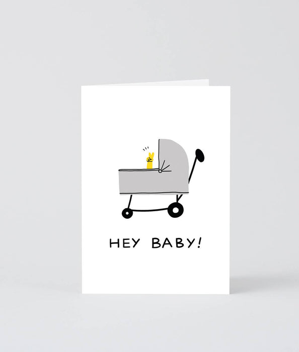 Grußkarte - Hey Baby