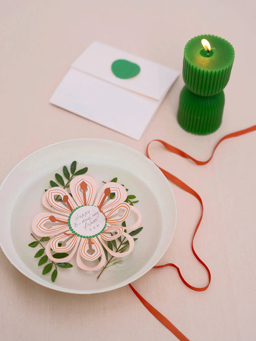 MAGIC aufklappbare Blume - festliche Grußkarte inkl. Umschlag