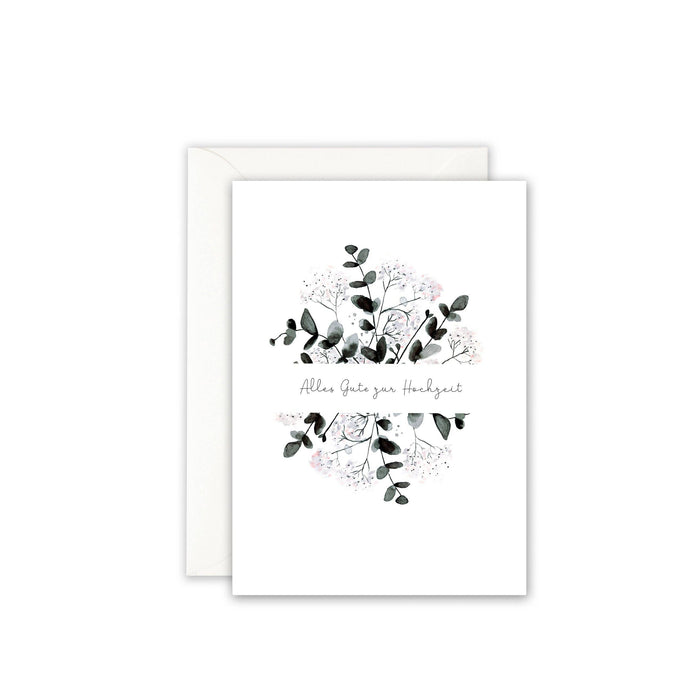 Hochzeitskarte · Hochzeitsgrüße · Eucalyptus