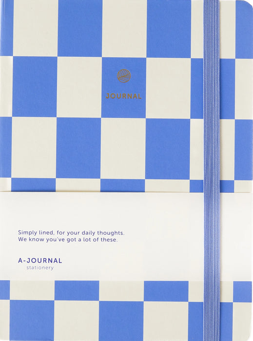 A-Journal Notebook A5 - Checkered Lavender