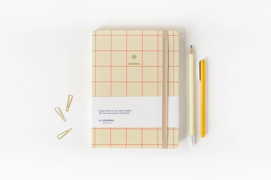 A-Journal Notizbuch Checkered Red A5