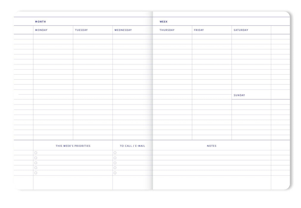 A-Journal Undated Agenda