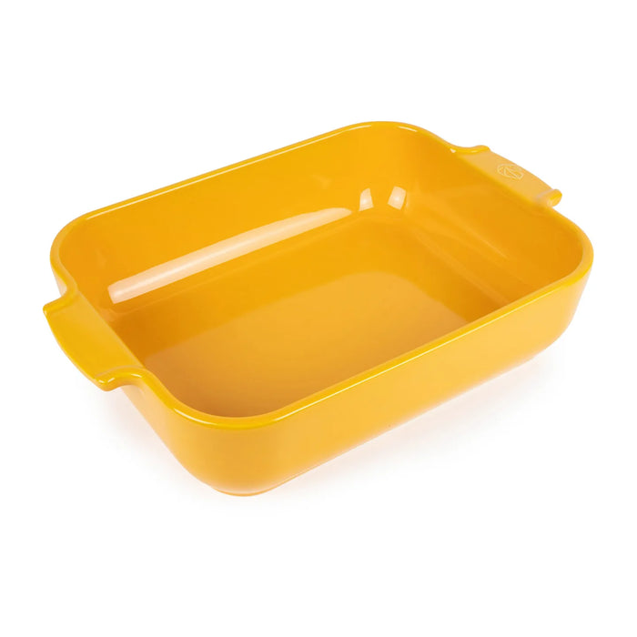 Appolia rechteckige Auflaufform aus Keramik Safrangelb - 32cm