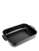 Appolia rechteckige Auflaufform aus Keramik Satin Schwarz - 40cm
