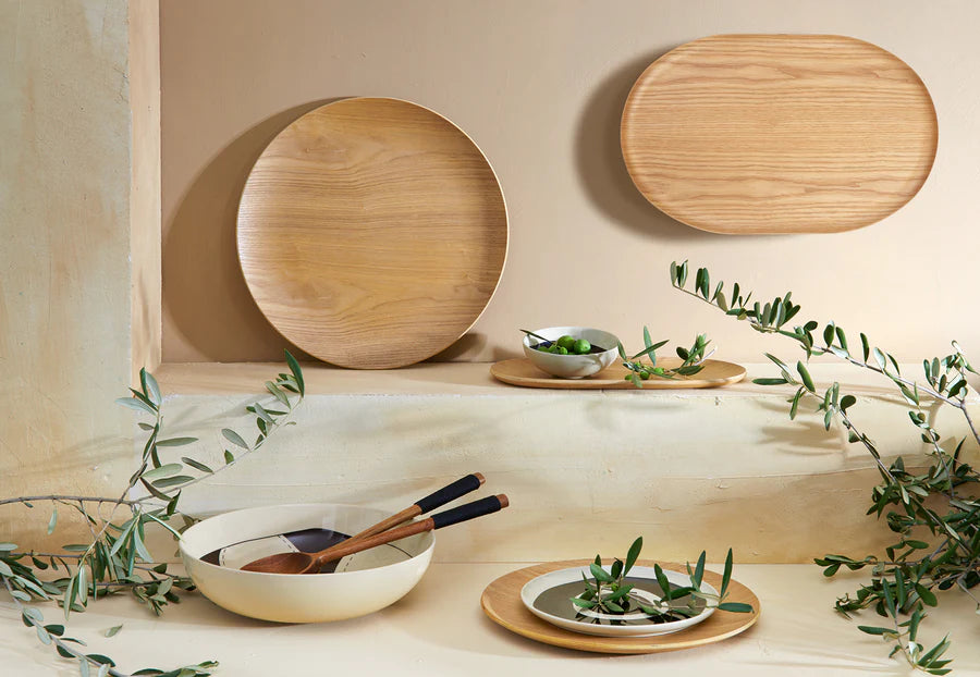 Weidenholztablett rund - Wooden Tray