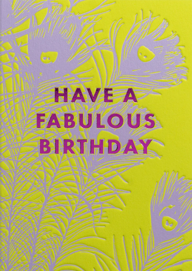 Grußkarte (Geburtstag) - Fabulous Birthday by Florence Broadhurst