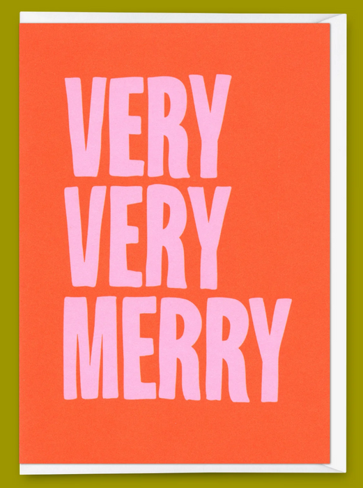 Grußkarte Very Very Merry