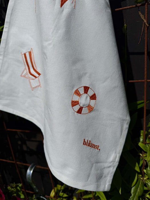 Blåmst Geschirrhandtuch - Beach Tea Towel