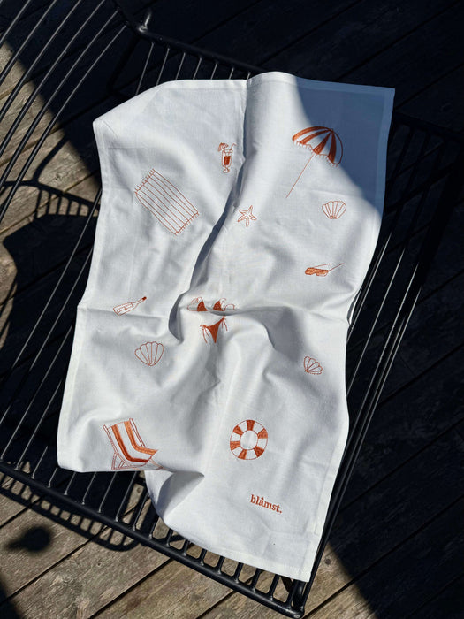 Blåmst Geschirrhandtuch - Beach Tea Towel