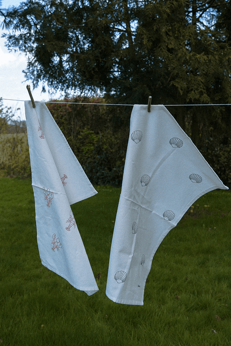 Blåmst Geschirrhandtuch - Clam Tea Towel