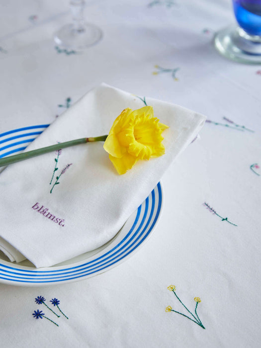 Blåmst Tischdecke - Flower Tablecloth