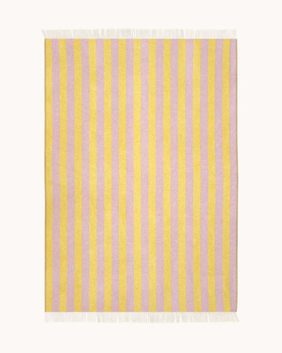 Maison Deux Decke - Candy Wrap Blanket Pink/Yellow - 130 x 200 m