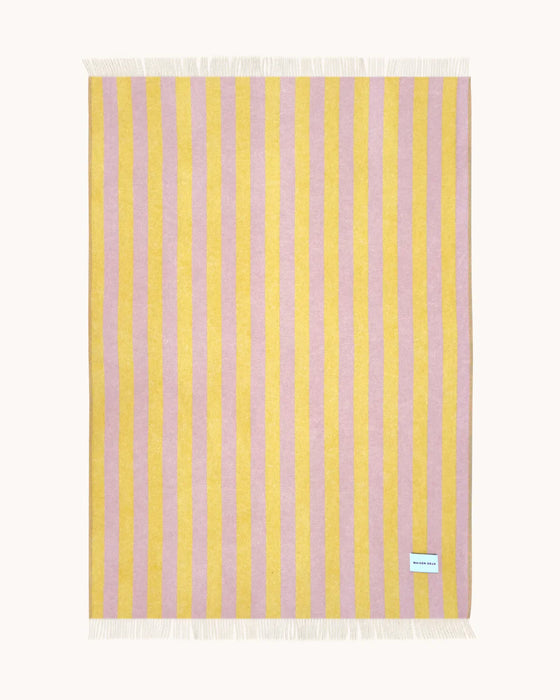 Maison Deux Decke - Candy Wrap Blanket Pink/Yellow - 130 x 200 m