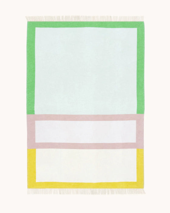 Maison Deux Decke - Color Block Blanket Yellow - 130 x 200 cm