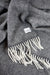 Coudre Berlin Wolldecke / Kuscheldecke - Herringbone Anthracite