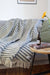 Coudre Berlin Wolldecke / Kuscheldecke - Leaves Granite