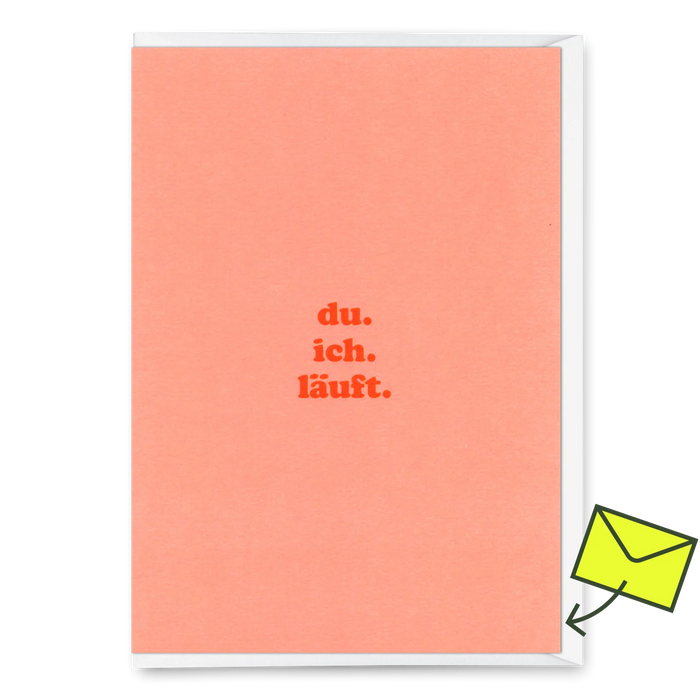 Grußkarte - du.ich.läuft