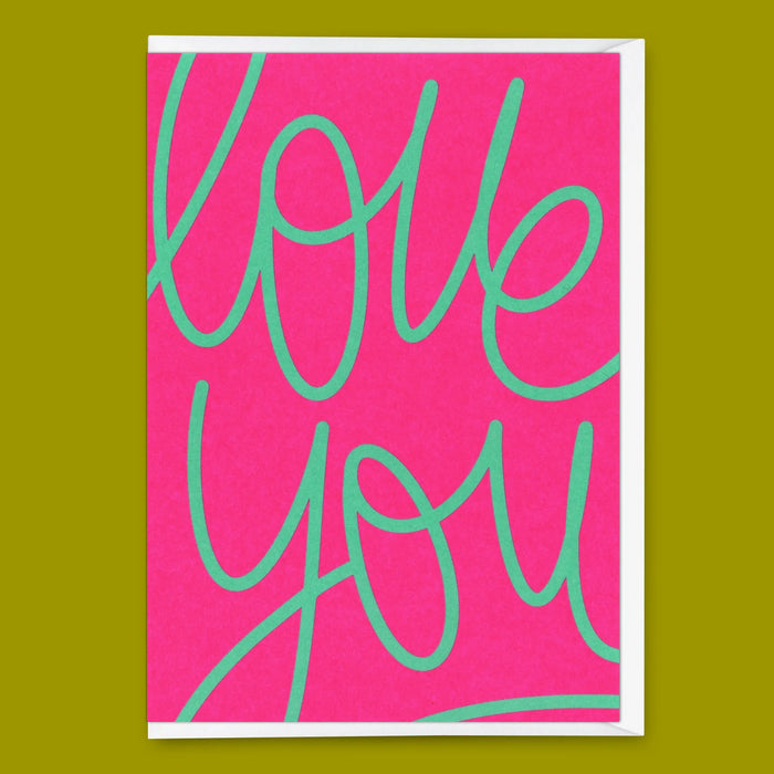 Grußkarte Love you Swing