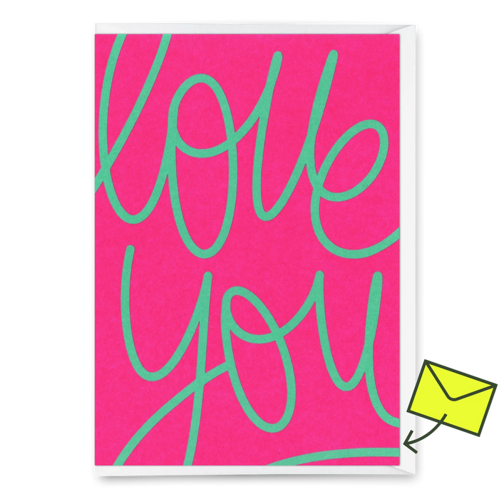 Grußkarte Love you Swing