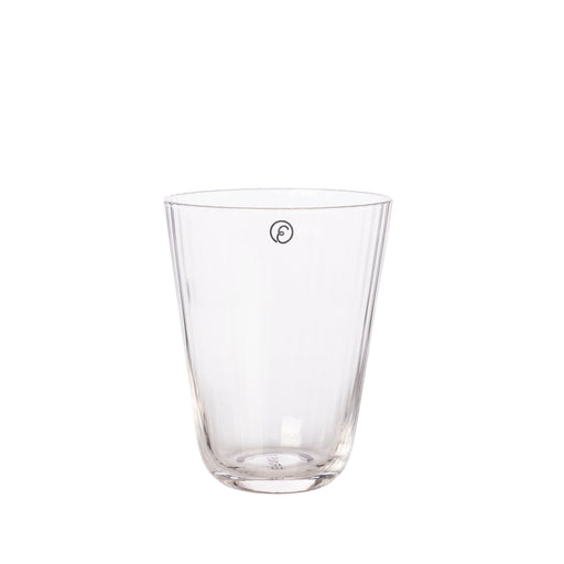 ERNST Trinkglas geriffelt - Ø 8,4 x H 10,5 cm