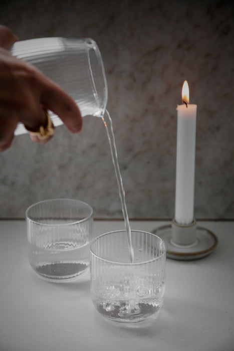 ERNST Trinkglas geriffelt - 25 cl