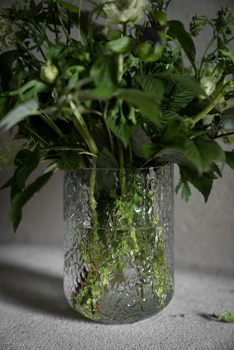 ERNST Vase Glas Structured - D13xH18cm