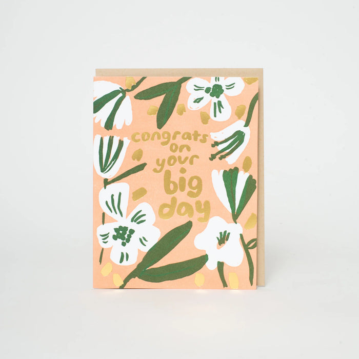 Grußkarte Hochzeit - "Big Day Congrats" by Egg Press